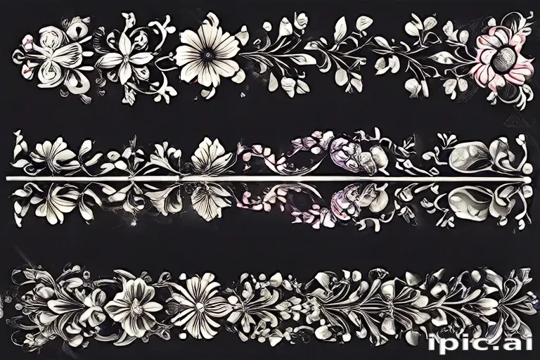 floral borders clipart