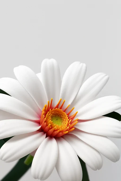 flower with white background
