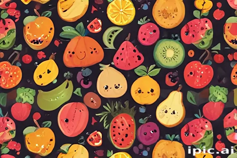 cute fruit backgrounds