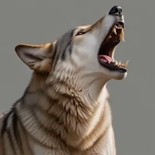 wolf howling png
