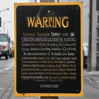 warning sign