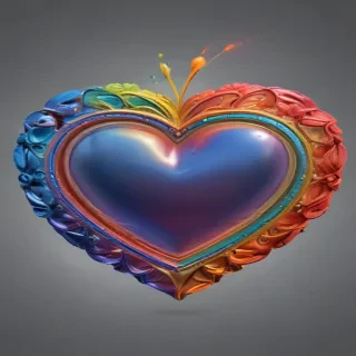 rainbow heart png