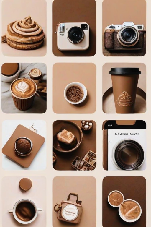 aesthetics brown instagram highlight icons