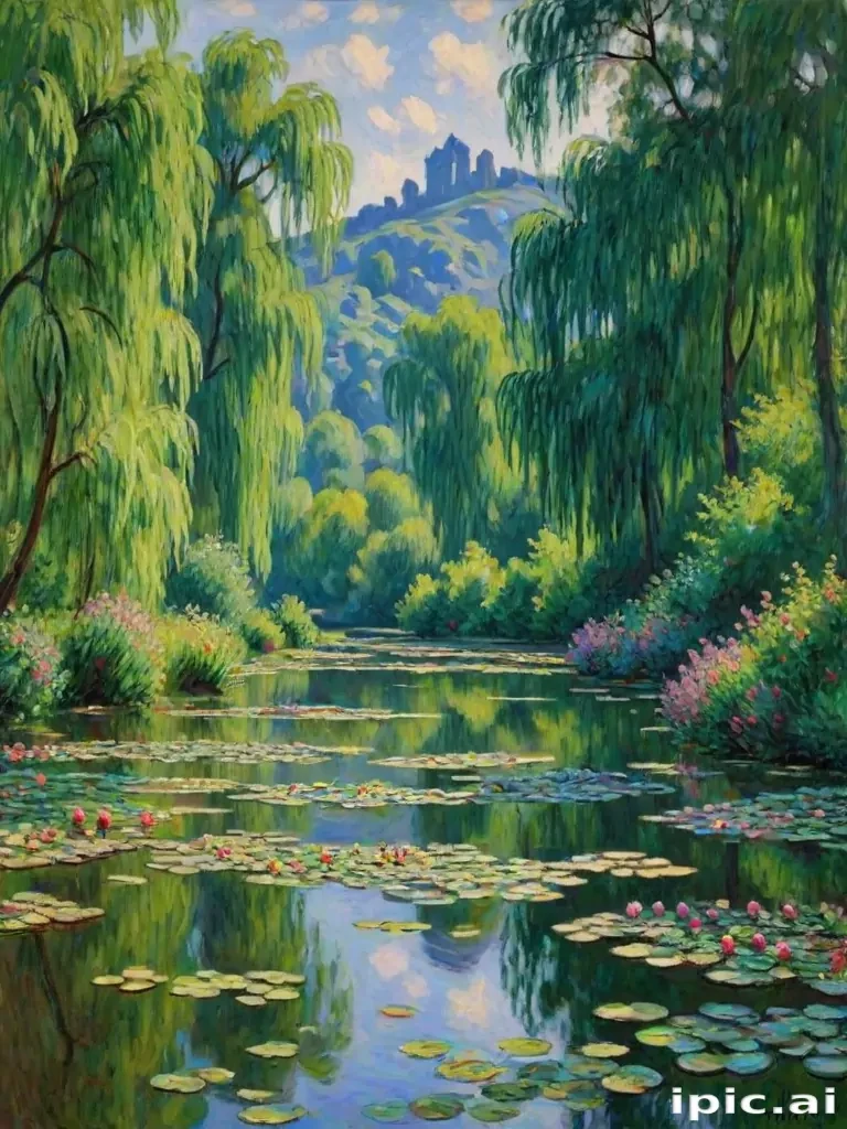 monet painting wallpaper