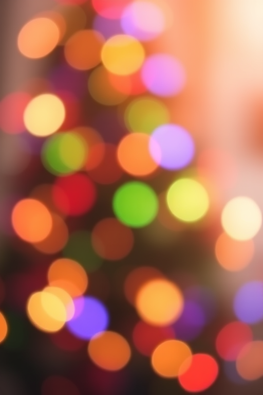 Generate an image of a softly blurred background filled with colorful, out-of-focus lights resembling a festive atmosphere. The lights should be in various shades of warm and cool colors, creating a bokeh effect that evokes a cozy and cheerful ambiance.