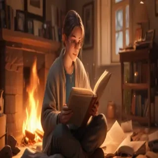 cartoon of reading