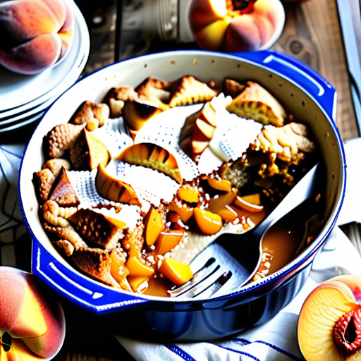 cake mix peach cobbler dutch oven