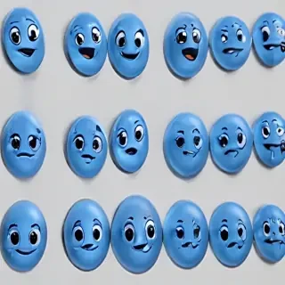 blue emoji