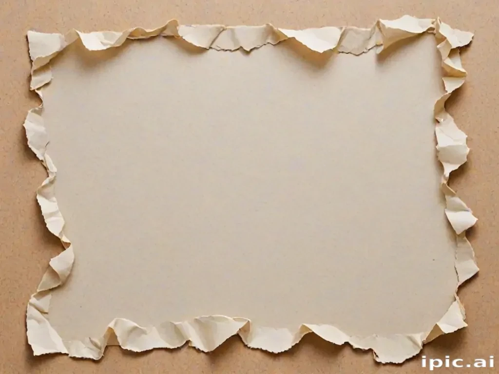 torn paper transparent