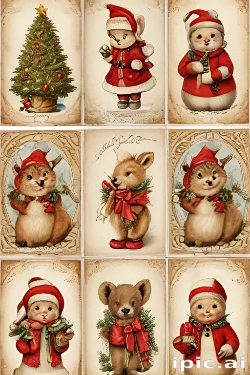 printable vintage christmas images