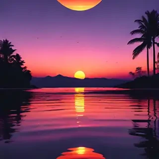 sunset aesthetic wallpaper