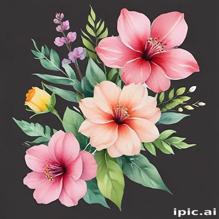 watercolor flowers png
