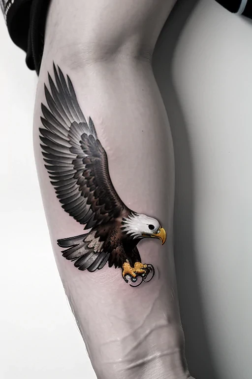 eagle tattoos on arm