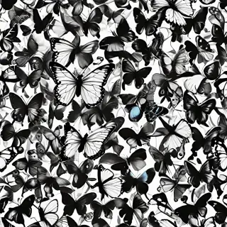 black and white butterfly wallpaper