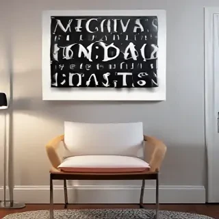 wall art mock up
