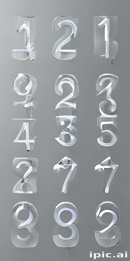 transparent numbers