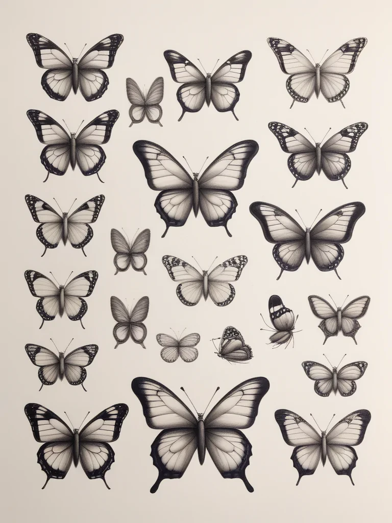 butterfly drawings