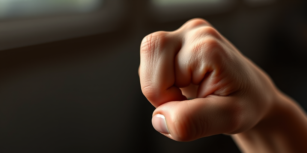 Generate a realistic illustration of a hand in a pinching gesture, focus on details like skin texture and lighting, use a Canon EOS 5D Mark IV with a 50mm f/1.8 lens, aperture set to f/2.8, ISO 100, and a shallow depth of field to enhance image quality.