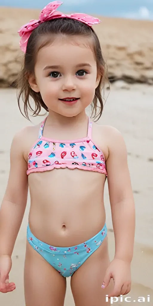 ai little girl in bikini