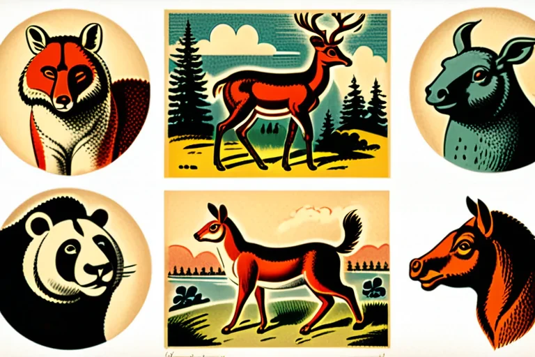 vintage illustrations animals