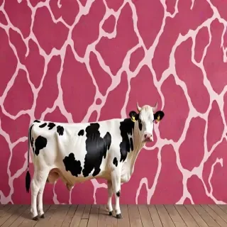 pink cow print wallpaper
