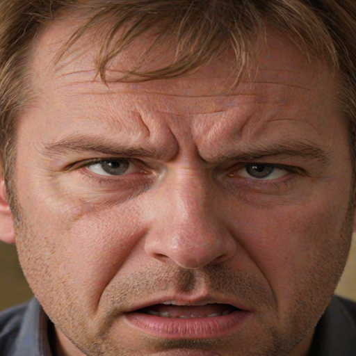 frustrated face