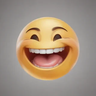 transparent laughing emoji