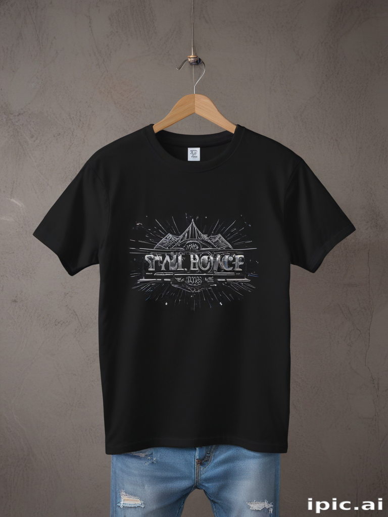 Rebuilding The Mountain - Black T-Shirt main image 1