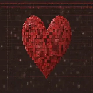 pixelated heart png