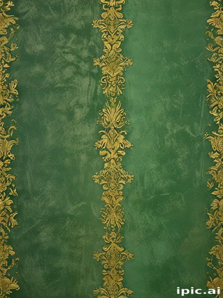green and gold background