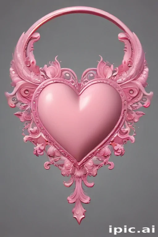 pink heart clipart
