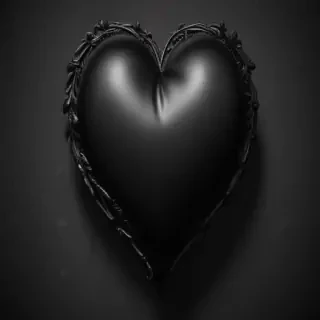 black heart aesthetic