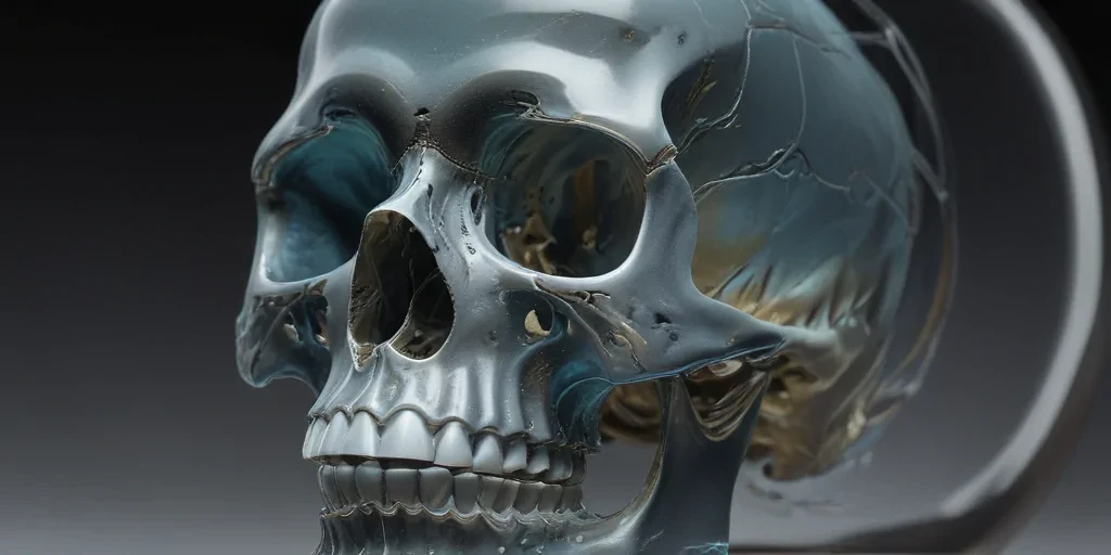 transparent skull