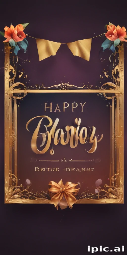 happy birthday banner png