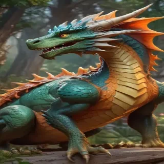 cartoon of a dragon