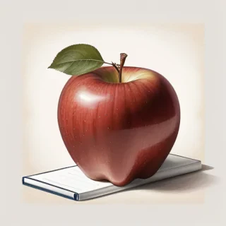 drawing of apple
