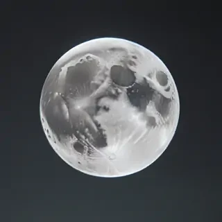 transparent moon