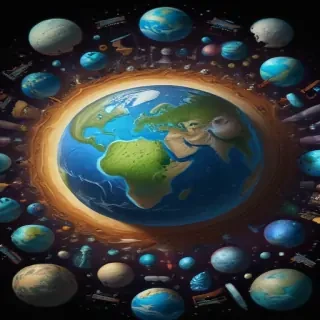 cartoon picture of planet earth