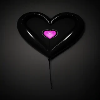 black heart aesthetic