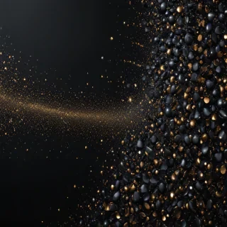 black background with glitter
