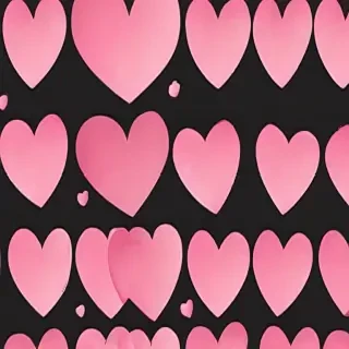 pink hearts clipart