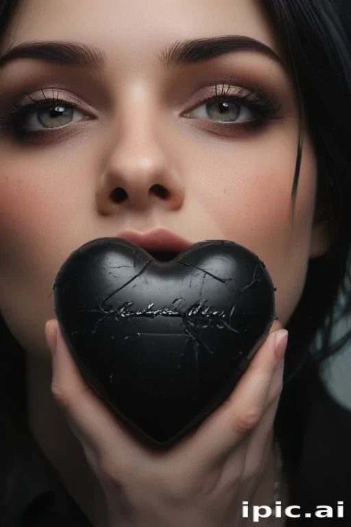 broken heart black