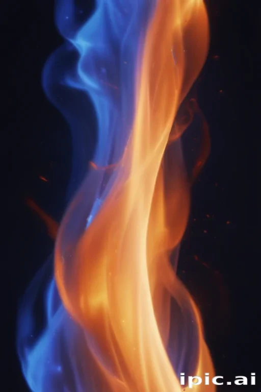 blue flame background