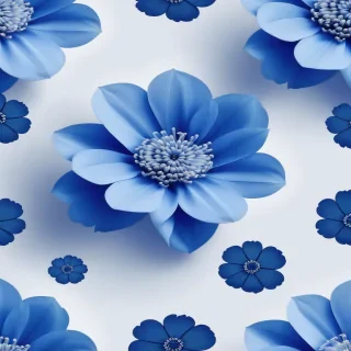 blue flower wallpaper