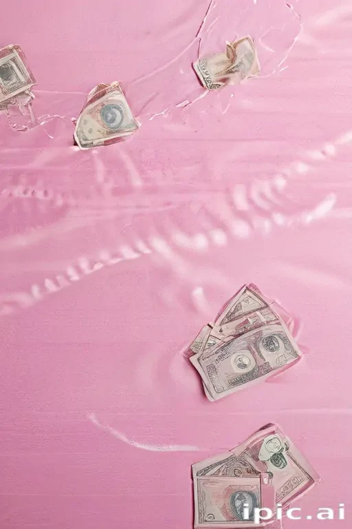 pink money background