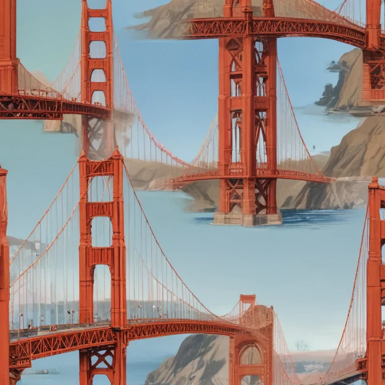 clipart golden gate bridge