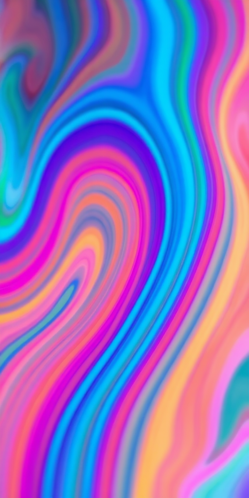 create a vibrant abstract image with swirling rainbow colors in a wavy pattern, shot with a Canon EOS R6, 50mm lens, f/1.8 aperture, ISO 100, 1/200 sec exposure, soft focus effect for a dreamy look