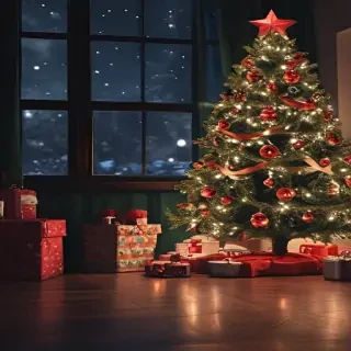 christmas aesthetic background