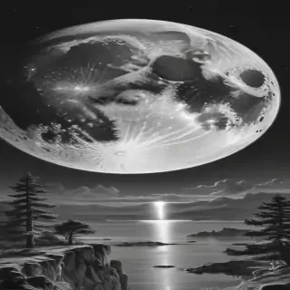 moon sketch