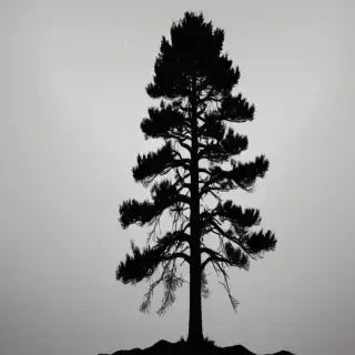 pine tree silhouette png